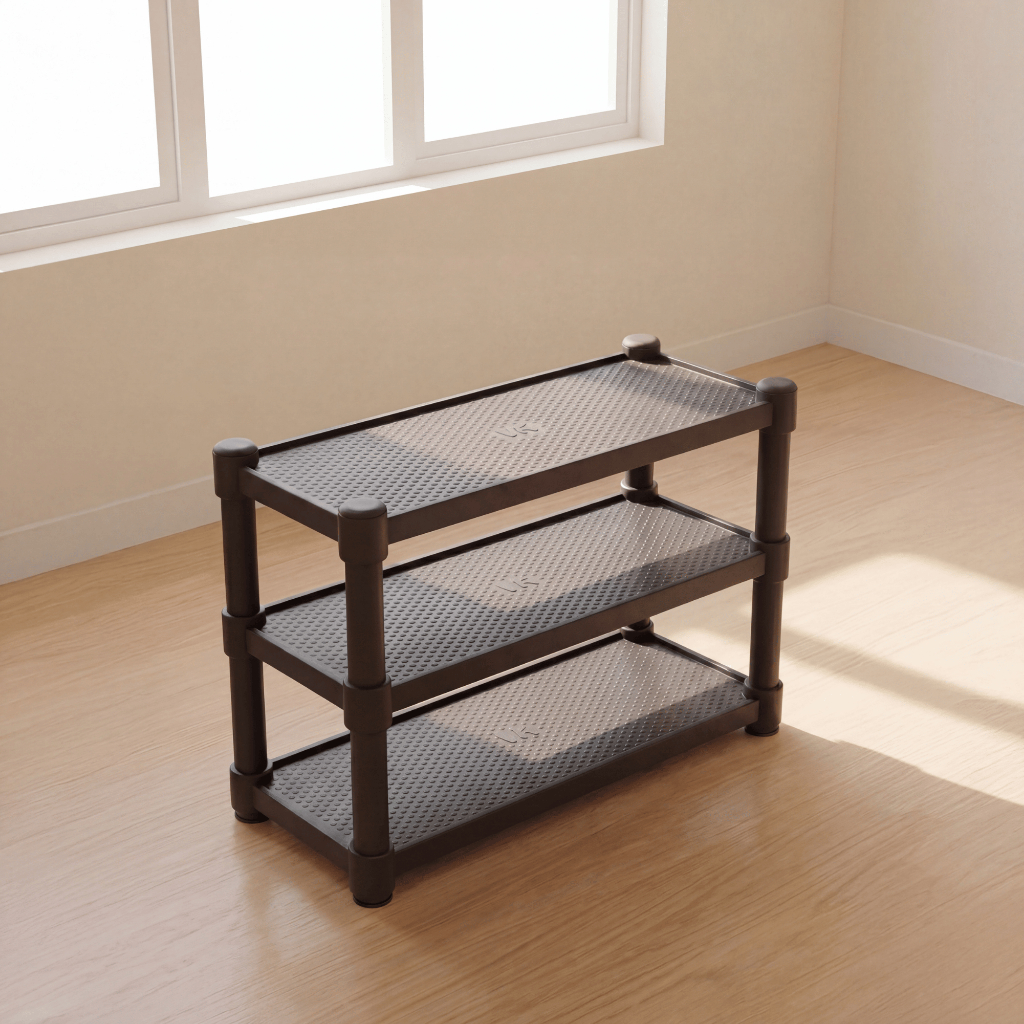 Estante Prateleira Modular Multiuso Organizadora Plástico Reforçado 3 Andares - Promoção