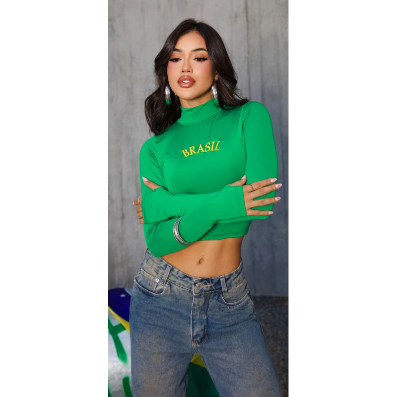 Cropped do Brasil Copa do Mundo 2026💚💛