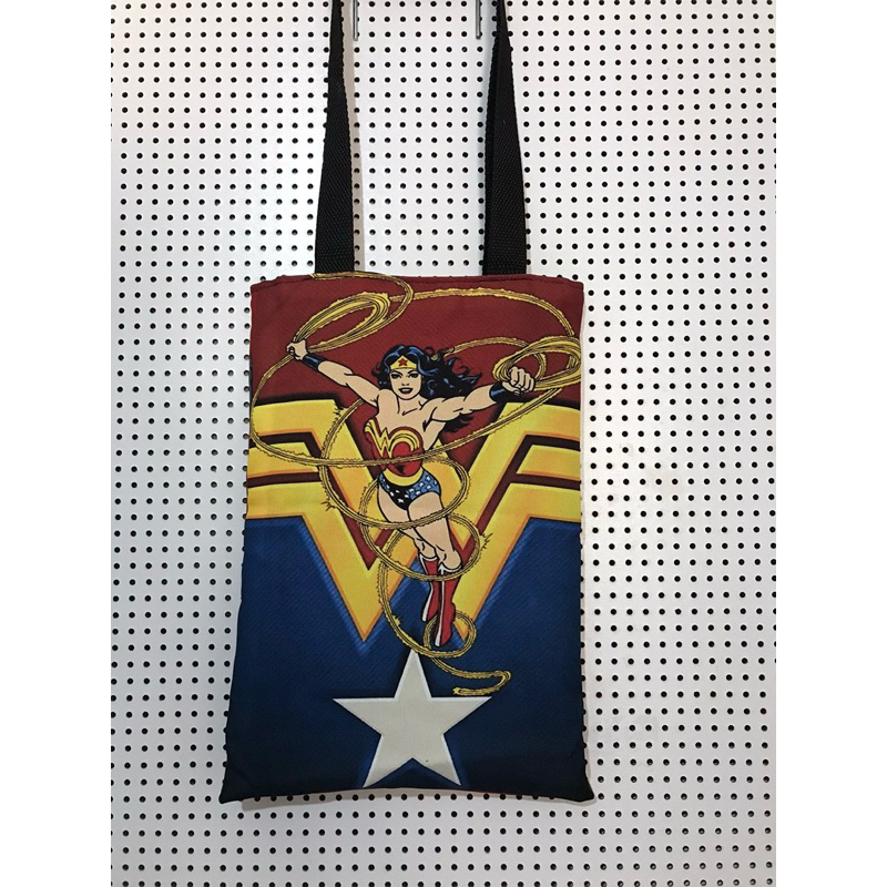 Ecobag Mulher Maravilha Dupla Face Bolsa Estampada Feminina