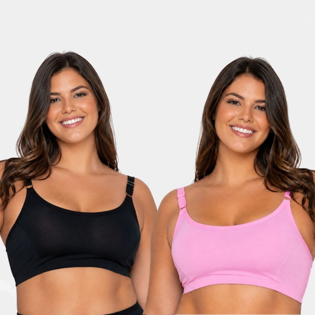Kit Top Sutiã Plus Size Sem Bojo Alça Reforçada