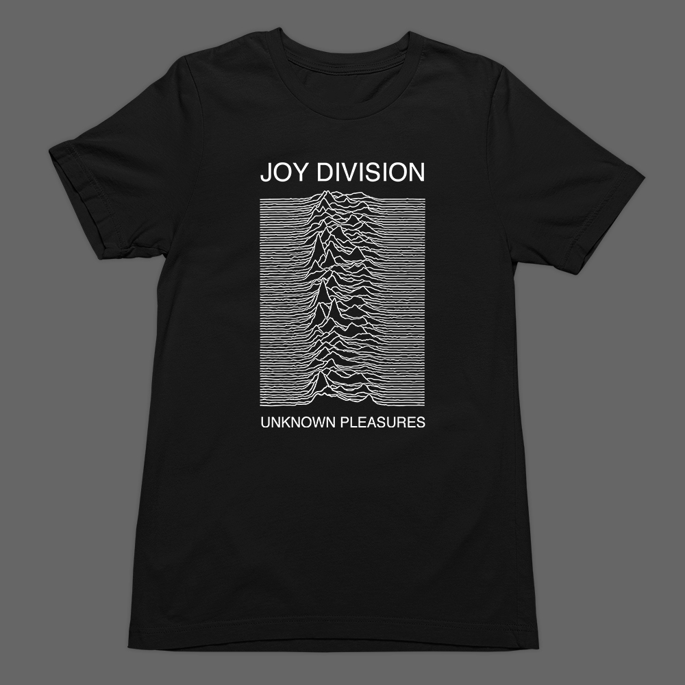 Camiseta Básica T-Shirt Joy Division Rock Gótico New Wave Unknown Pleasures Album Unissex