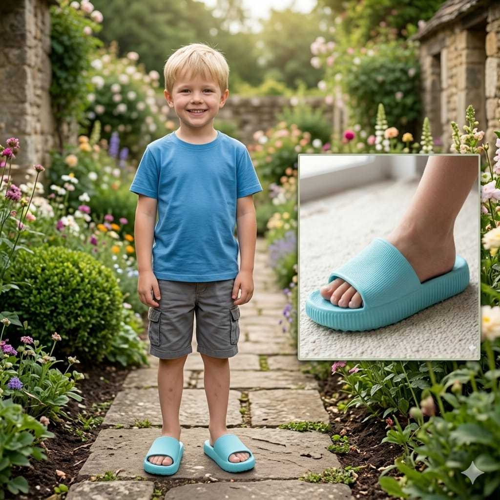 Chinelo Slide Infantil Menino e Menina Confortável Casual Antiderrapante Leve Confortável