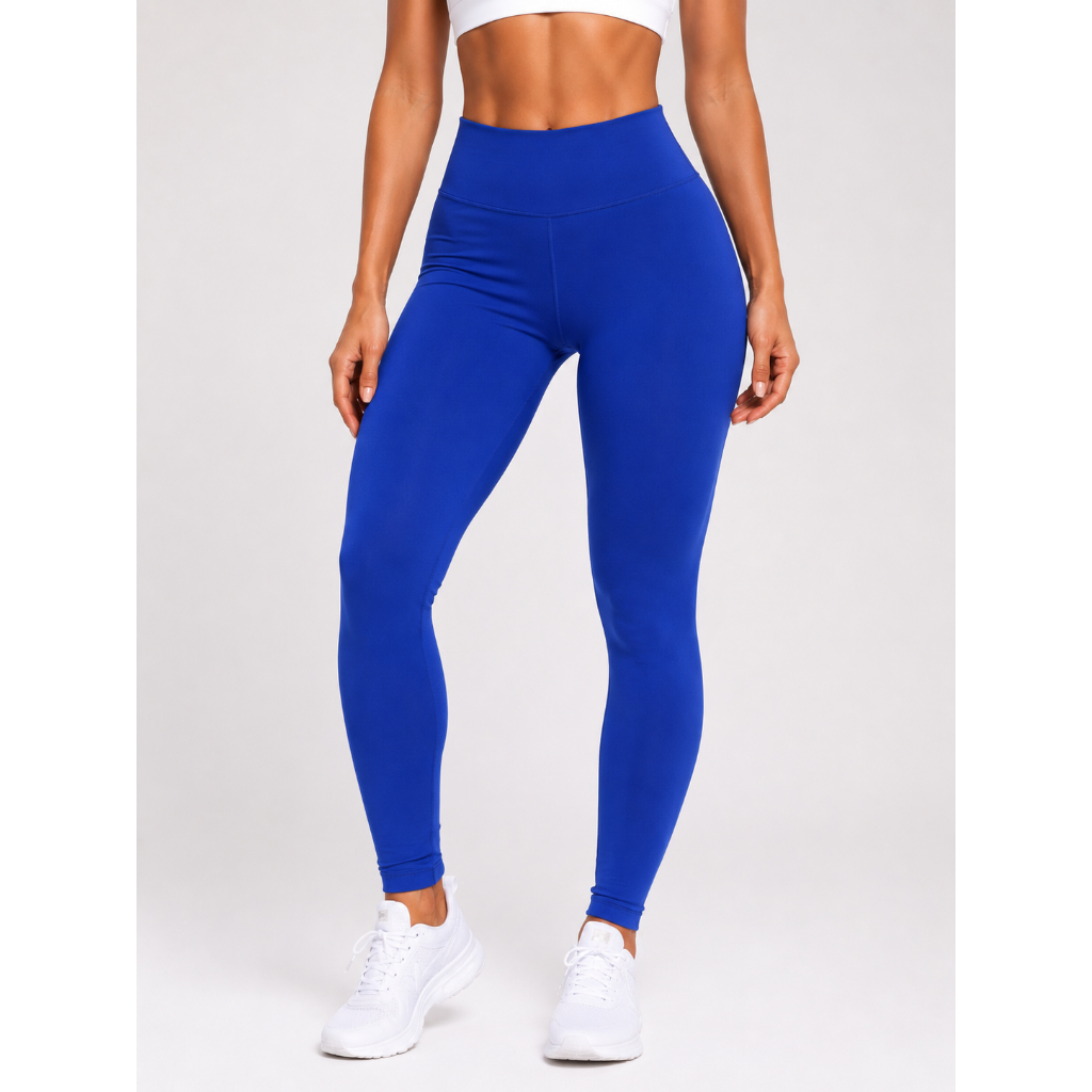 Legging calça Básica Cós Alto Roupas Fitness Para Academia Suplex Liso e Estampado musculação B08