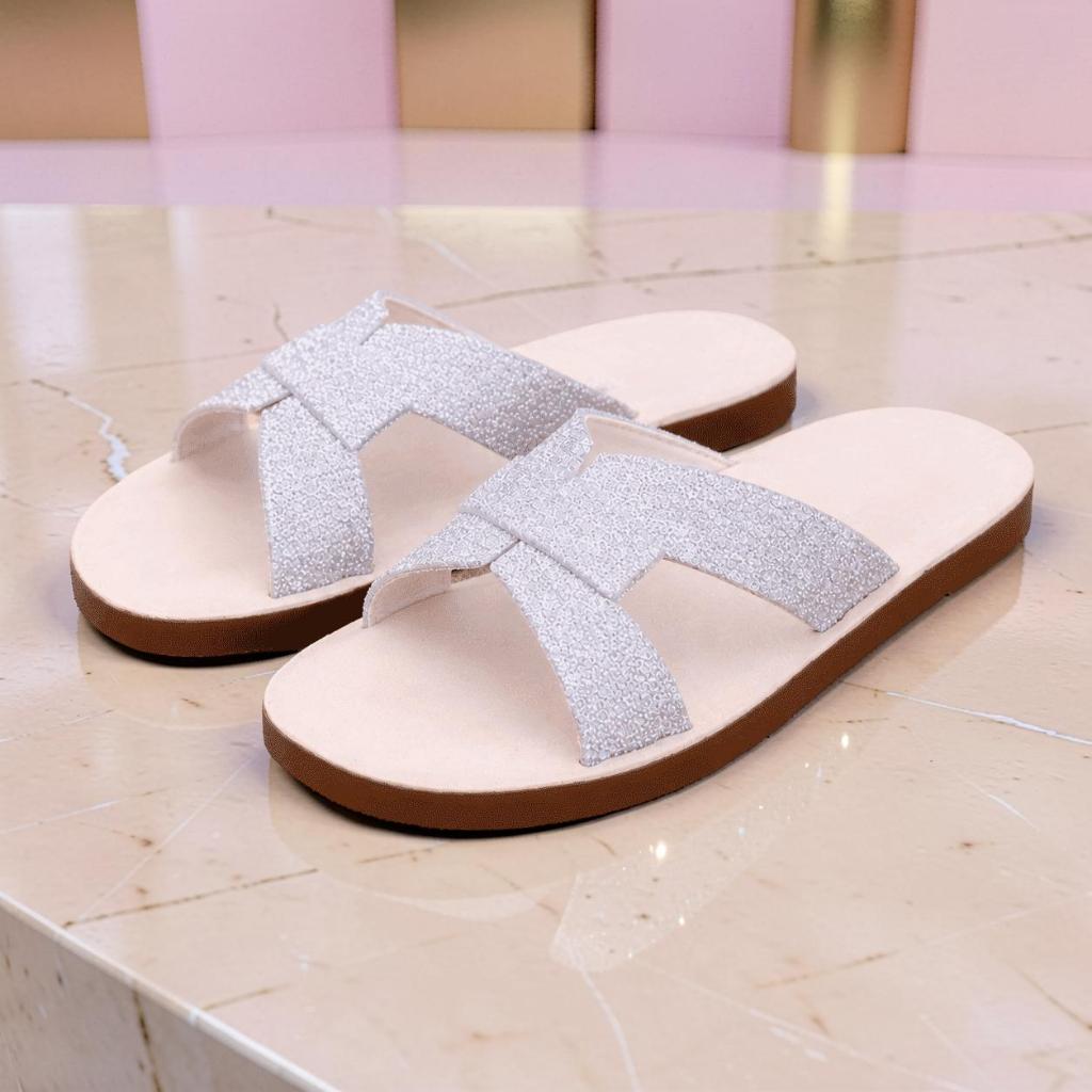 Chinelo Agata Feminino Leve com Laço Brilhoso - Cantinho dos achadinhos