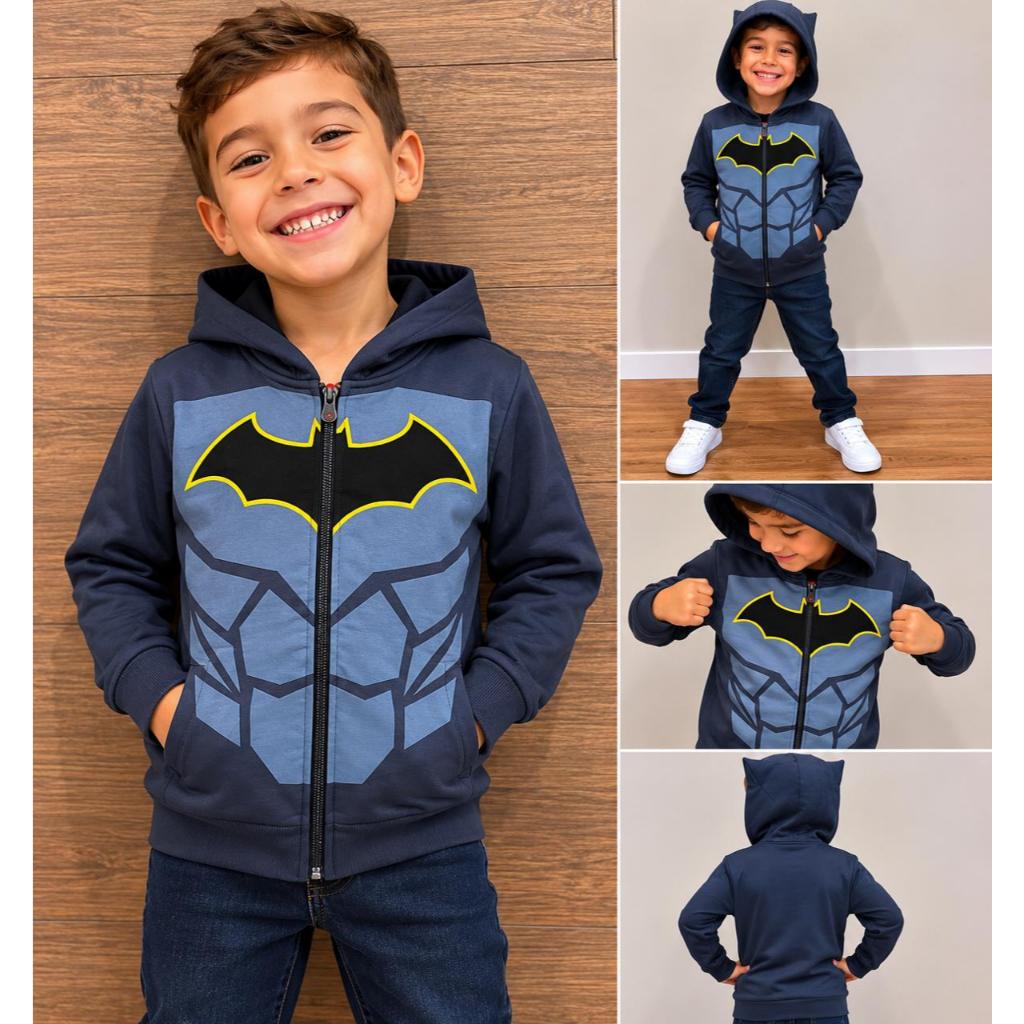 Blusa De Moletom Menino Super Herói Flash