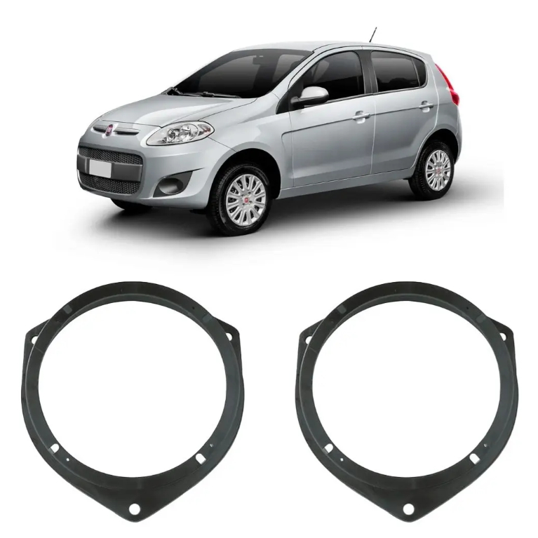 Aro Adaptador Alto Falante Palio Novo Punto Astra Tras Par