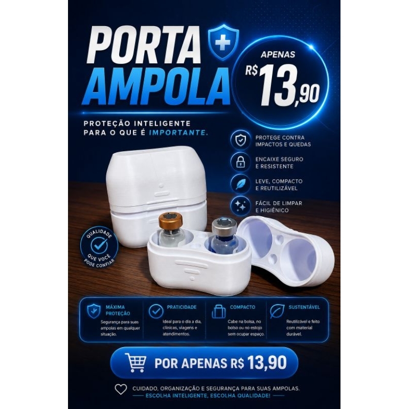 Porta ampolas com 2 slots