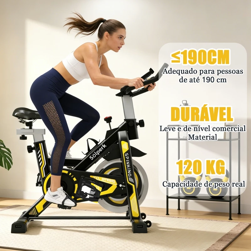 Bicicleta Spinning Profissional Ergométrica Silenciosa Indoor Solperk — foto 6