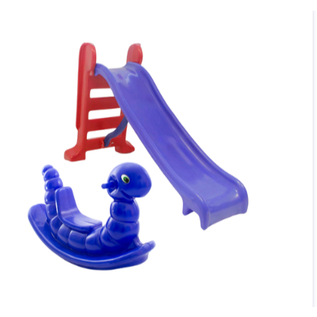 Valentina Brinquedos – Kit Playground com Escorregador Médio e Nhoca Infantil