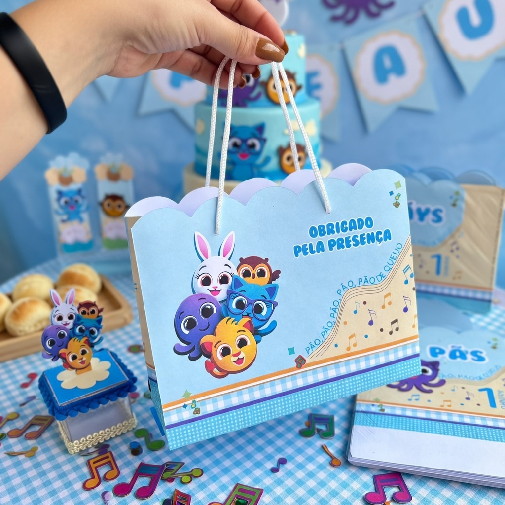 Envio rápido - Sacolinha personalizada bolofofos bolsinha lembrancinha aniversário