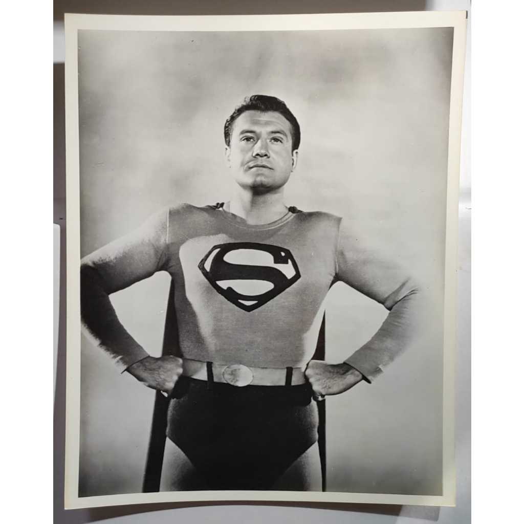 Fotografia George Reeves Superman Série Adventures Of Superman 1952-1958 20x25cm