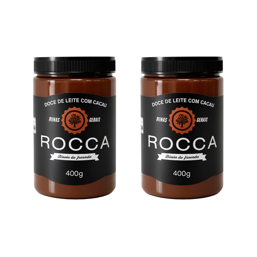 Kit doce de leite com cacau 400g doce mineiro 2 unidades