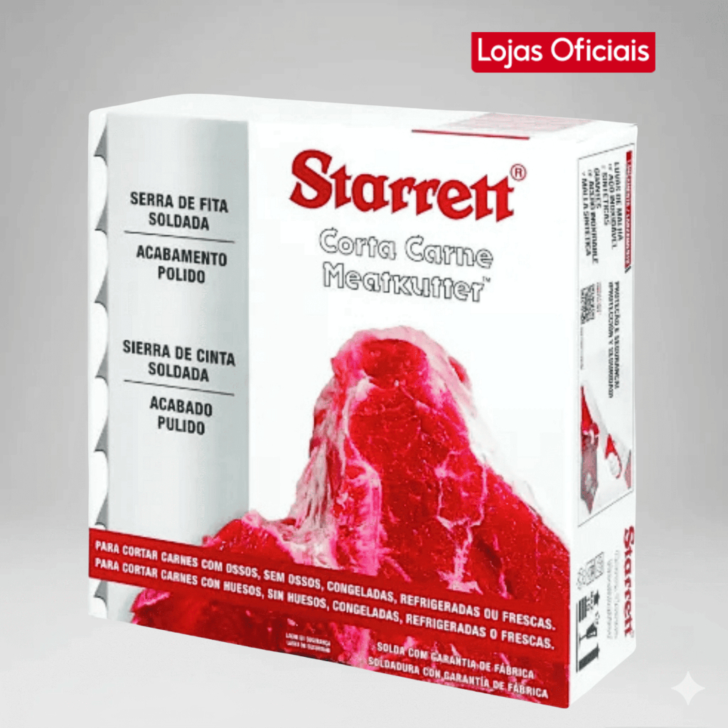 Kit 5 Lamina De Serra Fita Para Carne E Osso Starrett 2.52m Caixa Com 5 Unidades