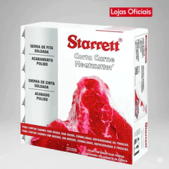 Kit 5 Lamina De Serra Fita Para Carne E Osso Starrett 2.52m Caixa Com 5 Unidades