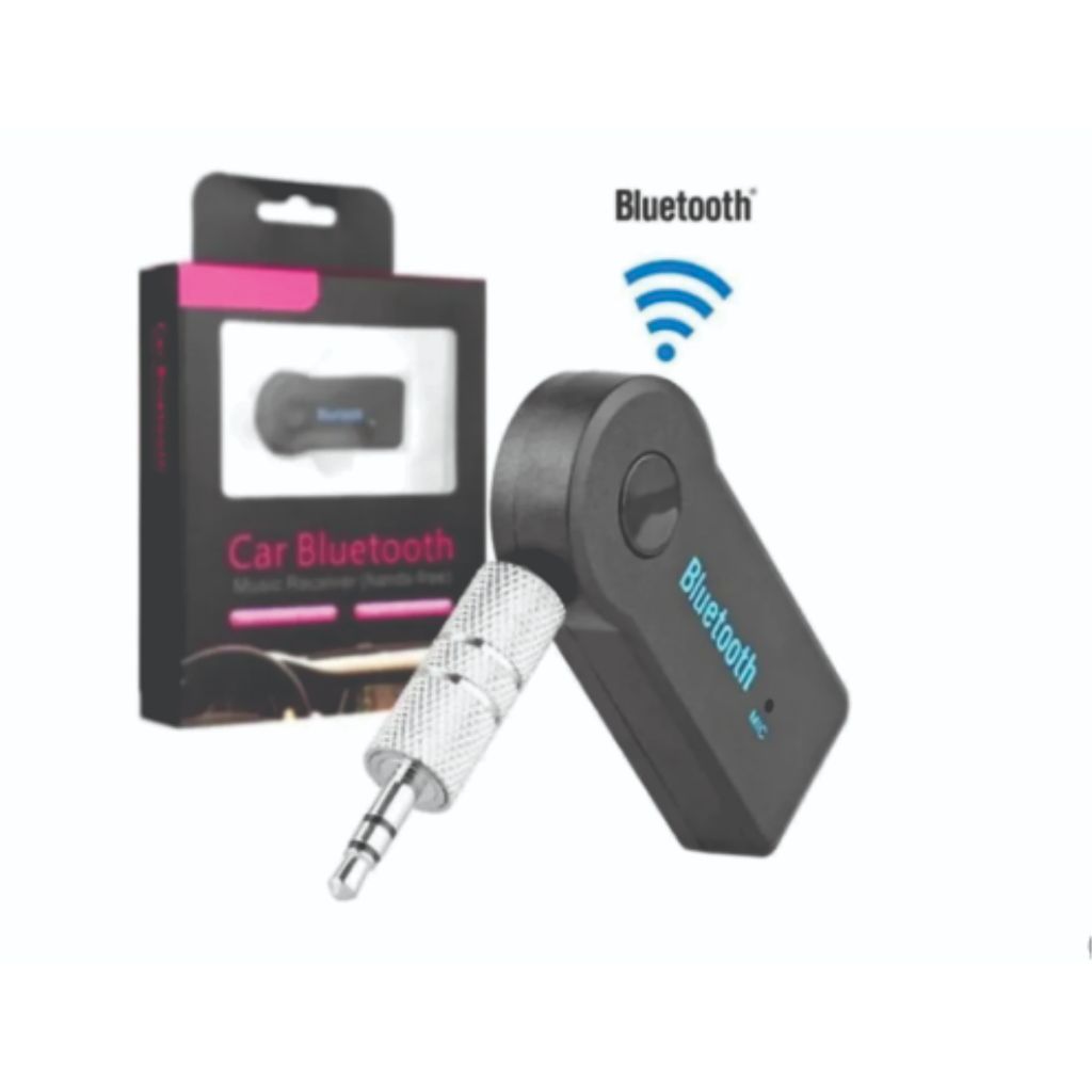 Receptor Bluetooth P2 3.5mm para Carro e Som | Adaptador Áudio Wireless com Microfone