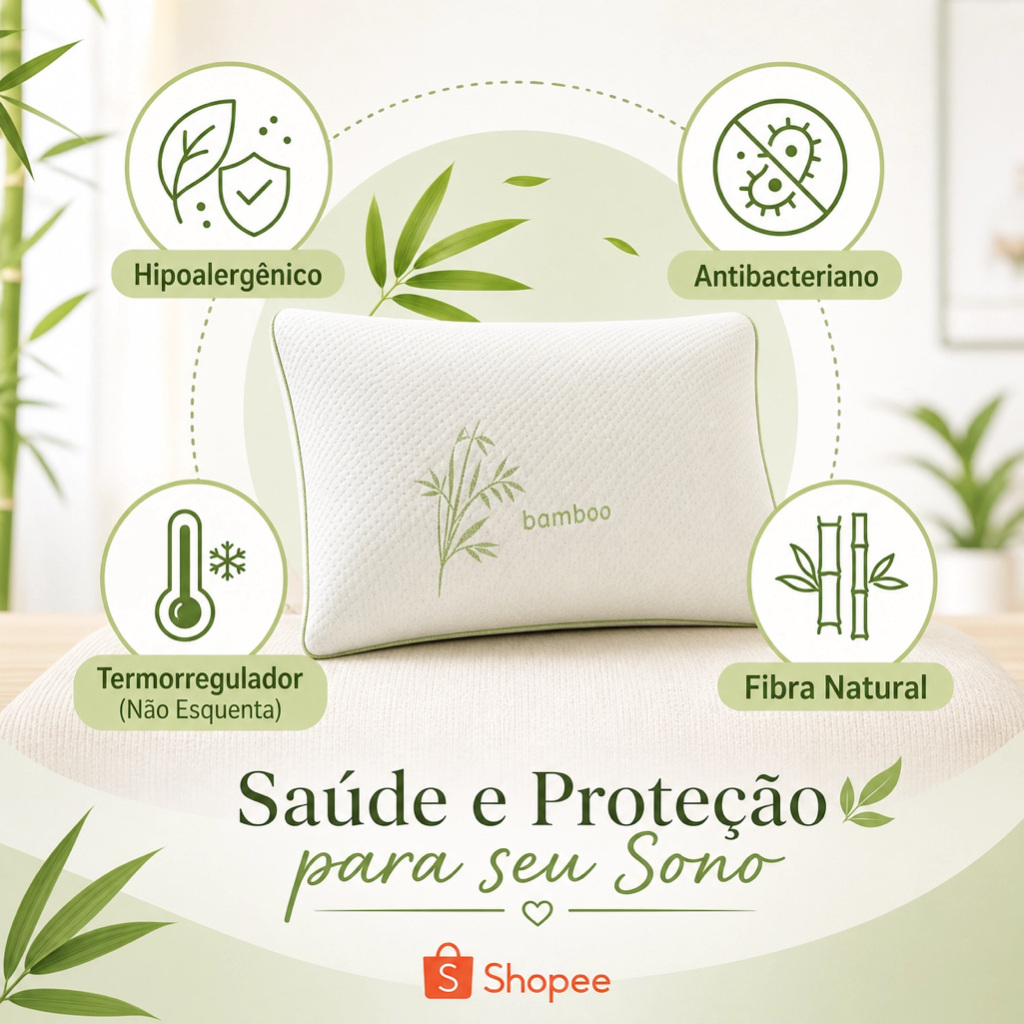 Travesseiro Nasa Cervical Anatômico Ortopédico Capa Percal 200 Fios Algodão 70x50cm