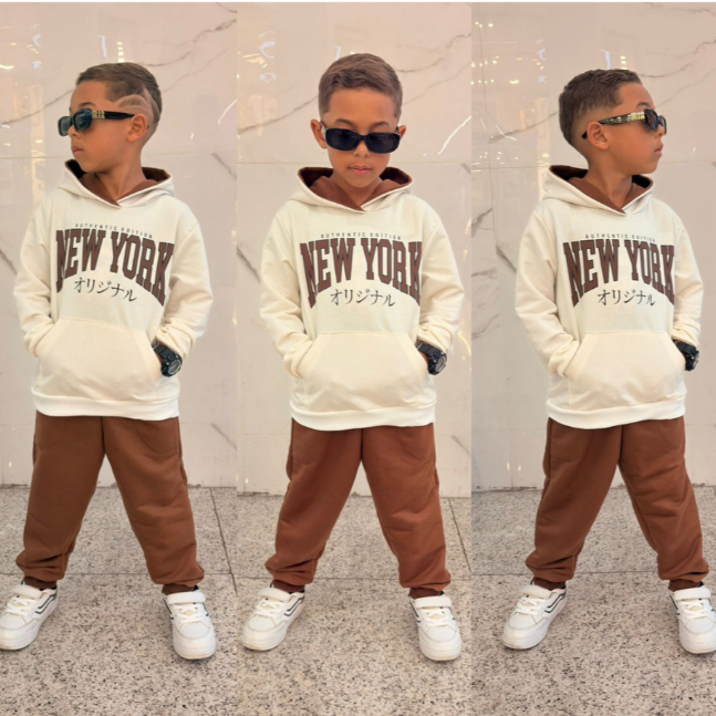 Conjunto infantil masculino Tamanhos 4 ao 12 Conjunto Infantil Menino Roupa de frio infantil menino