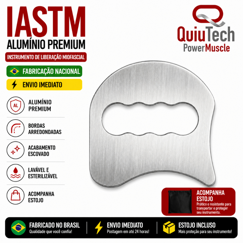 Liberação Miofascial Iastm Instrumento Soco Soqueira Massagem Massageador Profissional Aluminio