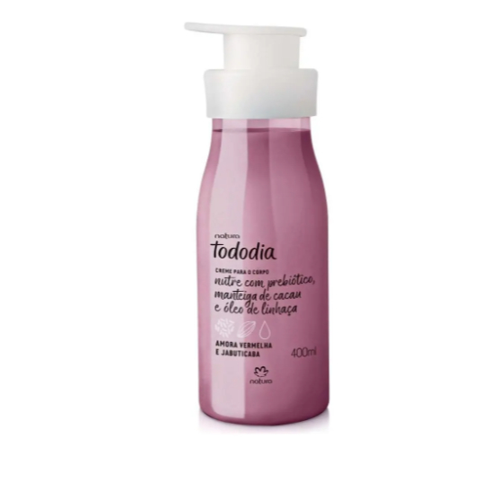 Creme Hidratante para corpo Natura Tododia Amora Vermelha e Jabuticaba 400ml