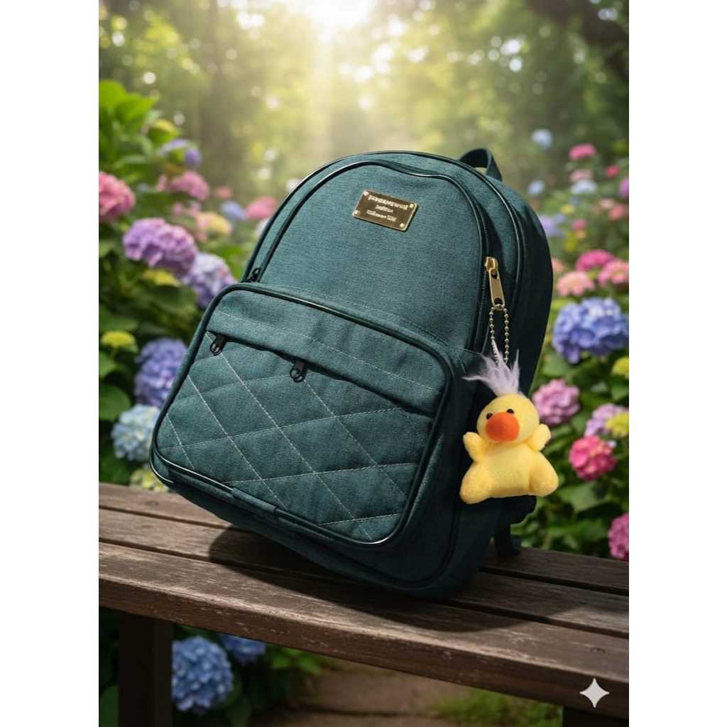 Mochila Feminina Couro Sintético Linda Barata Promoção Casual Moderna Resistente