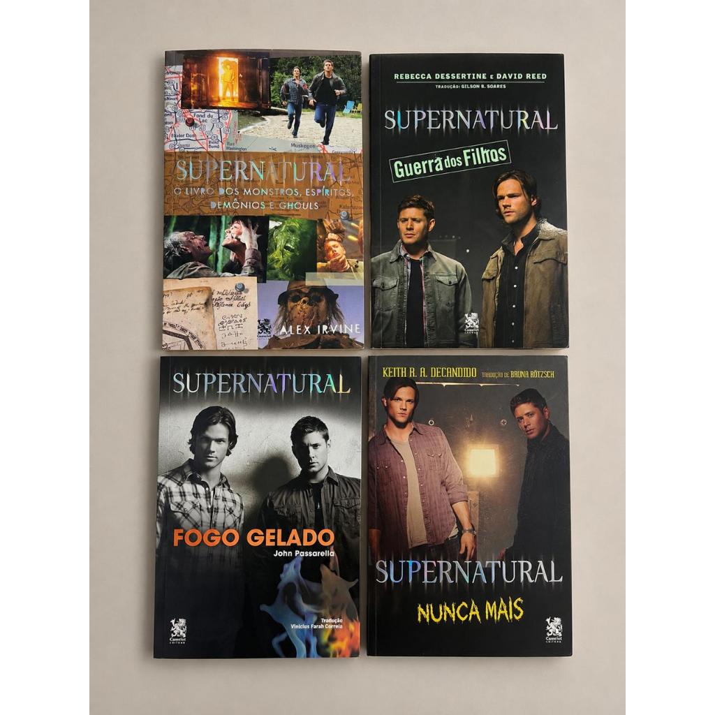 Kit 4 livros supernatural melhor preço envio imediato