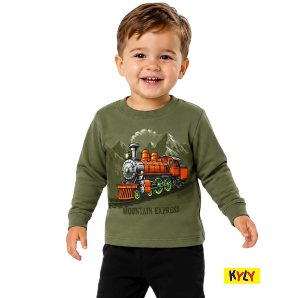 Conjunto infantil menino moletom flanelado Kyly tamanho 1 ao 3  1001577