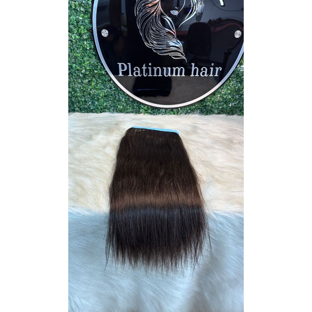 Aplique Cabelo humano indiano Na Fita Adesiva mega hair 150gr 55cm (LEIA A DESCRIÇAO)
