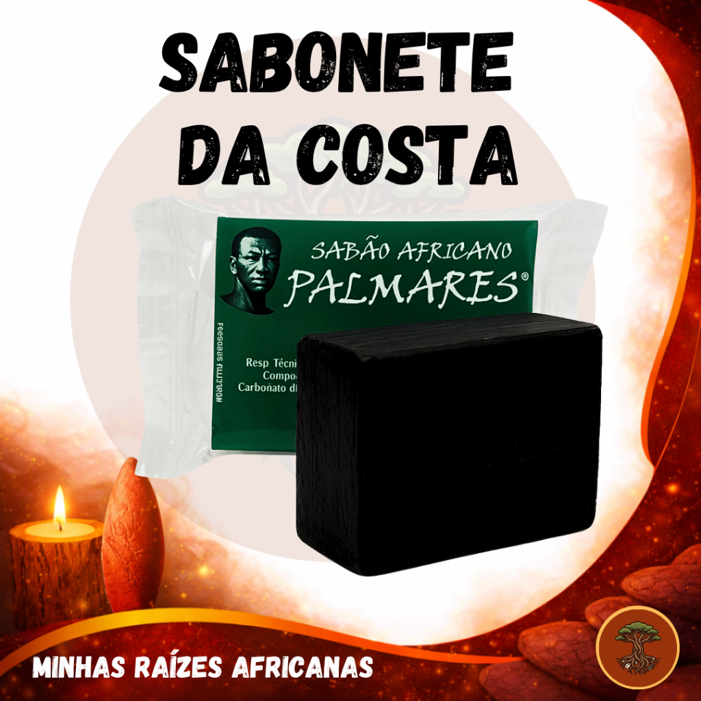Sabonete da Costa | 1 Unidade  | Sabonete Africano Palmares | Sabão da Costa |