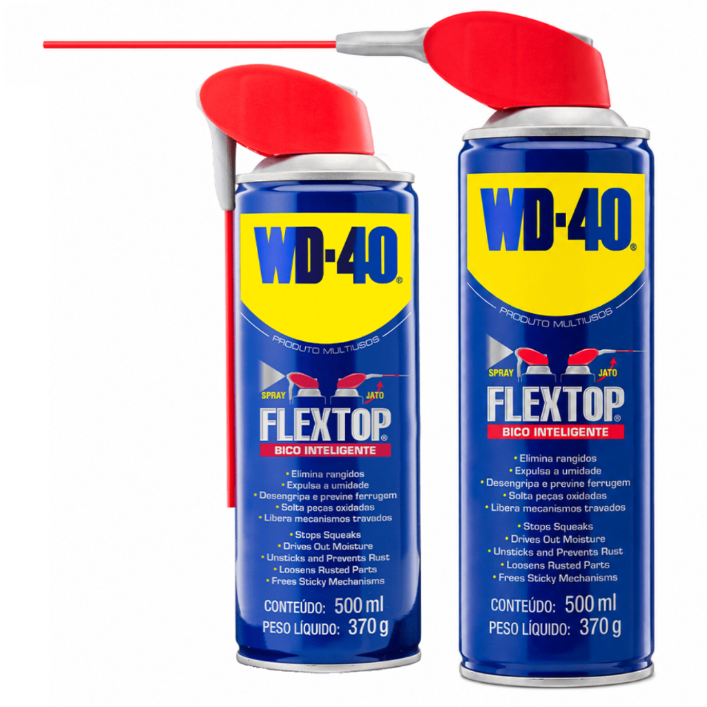 Kit 2 Wd40 Spray Flextop 500ml Lubrificante Desengripante Anticorrosivo Wd-40