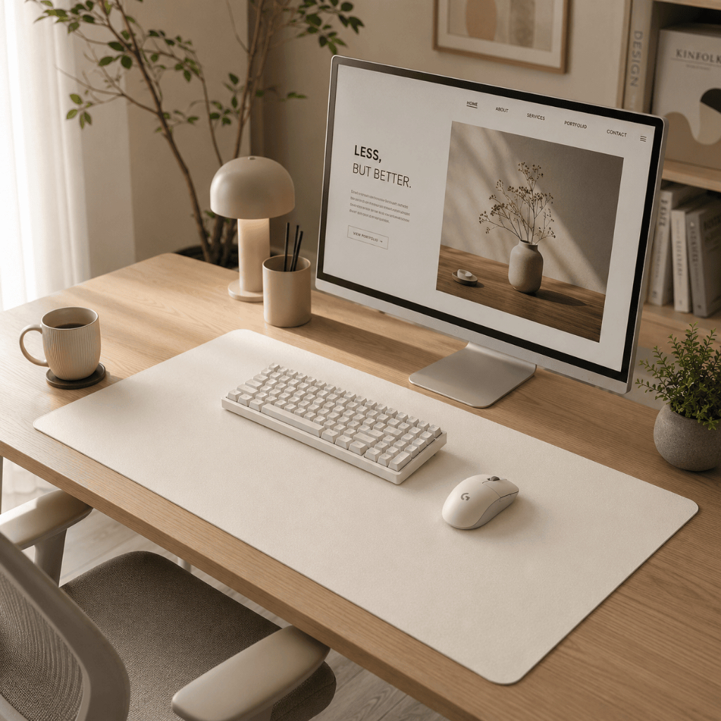 Desk Pad Minimalista Grande Para Mesa Computador Notebook Escritório Elegante Premium Advogado Top