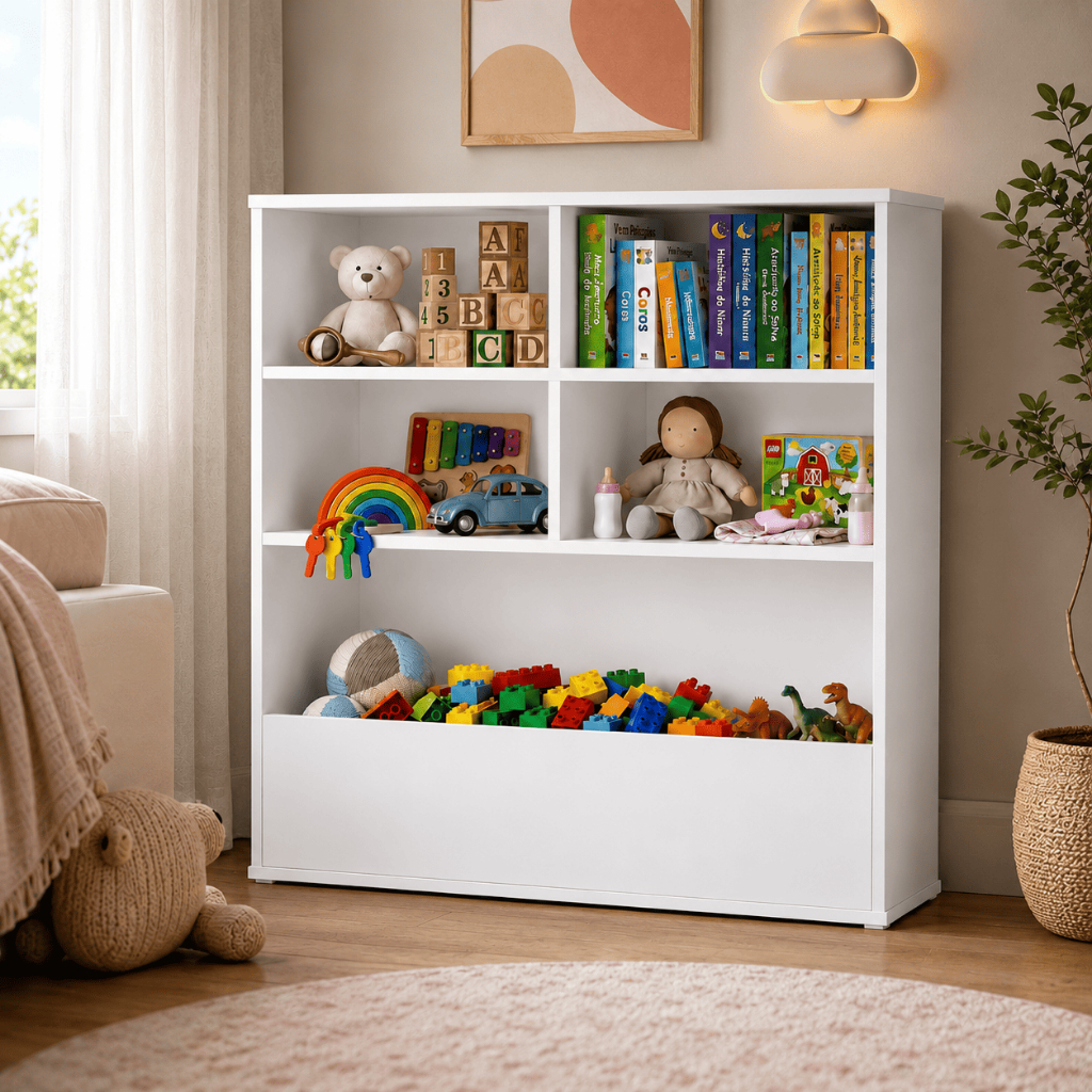 Bau Organizador Infantil de Brinquedos Quarto Criança Diversao Nichos