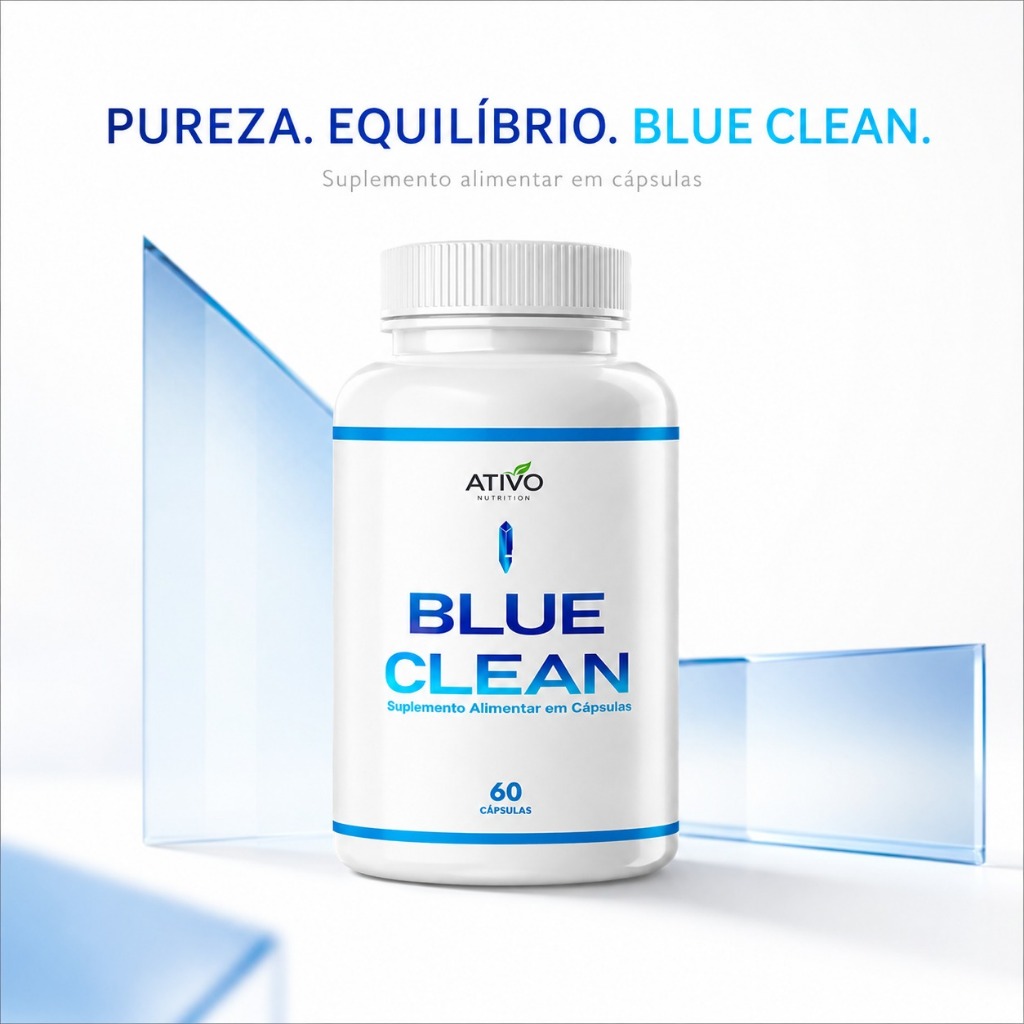 Blue Clean | Ativo Nutrition - 60 Cápsulas - Bem-Estar e Disposição