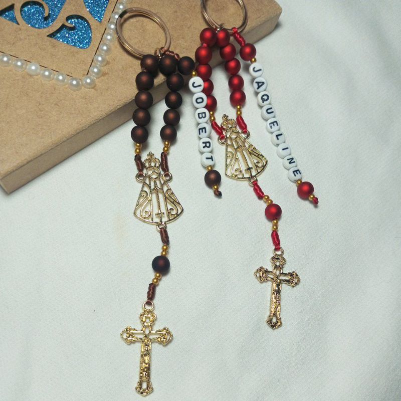 Chaveiro Dezena De Terço Personalizado - Lembrancinha | Casal | Crisma | Batizado