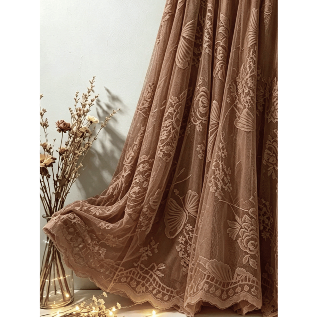 Saia Longa Com Aplicação de Renda | Estilo Fada Elegante — imagem 2 de 2