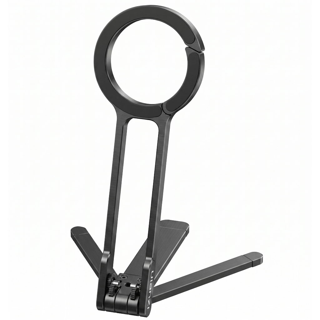 Suporte Magnético Para Celular Tipo Mosquetão Dobrável Horizontal Vertical Para Vlog