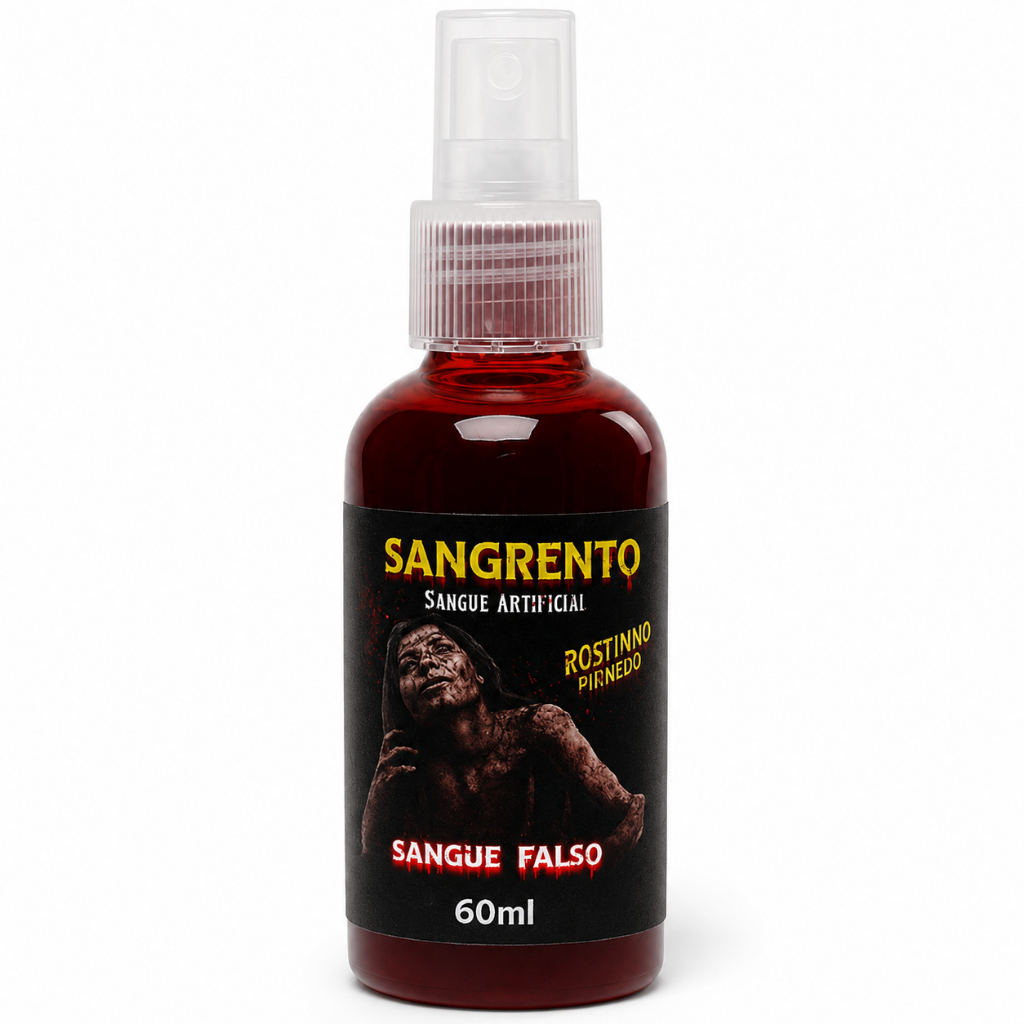 Sangue Falso Spray 60ml Artificial Maquiagem Efeito Realista Assustador Para Cosplay Festa Halloween