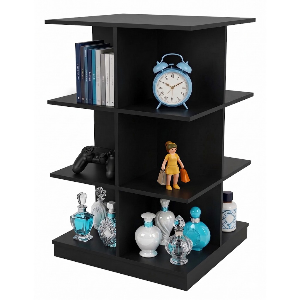 Balcão Loja Nichos Multiuso Colmeia Expositor Vitrine Farmácia Comércio Boutique Preto — ALBERGONI