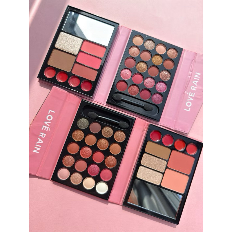 Lové Rain paleta de sombras Multifuncional para maquiagem facial versátil com sombra iluminador contorno e blush LR-3412