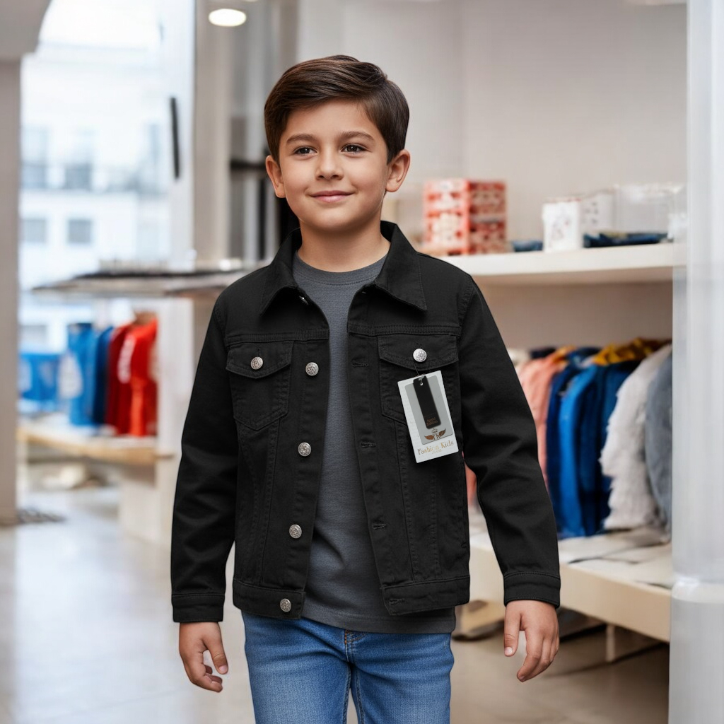 Roupa Infantil Jaqueta Preta Casaco Blusa Menino Bebê Criança Juvenil