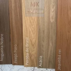 Prateleira Flutuante 100% MDF Branco Amadeirado 15cm Profundidade com Suporte Invisível Decorativa