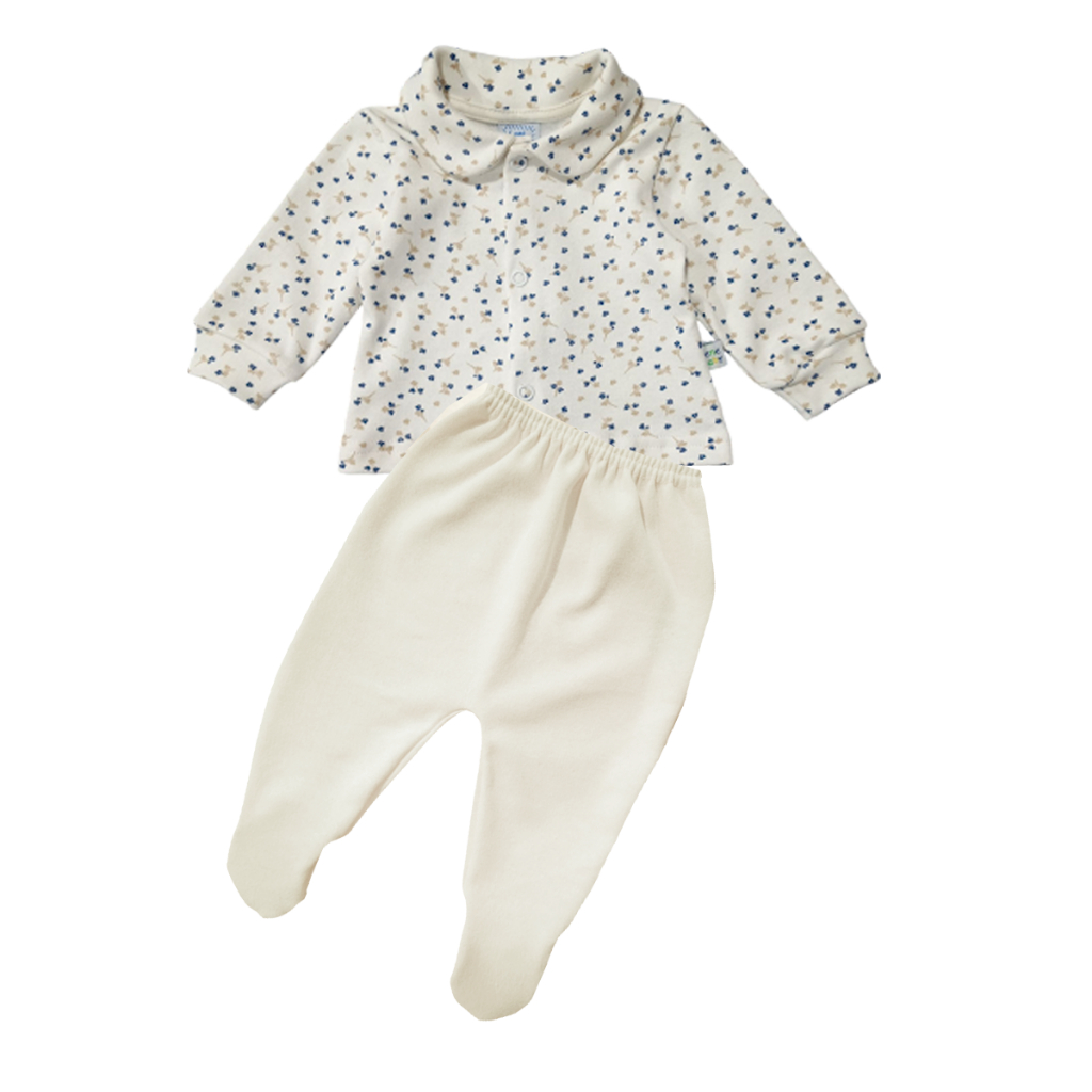 Conjunto Blusinha Manga Longa e Culote com pé Bebe Prematuro e Boneca Reborn LENE BABY — imagem 2 de 2