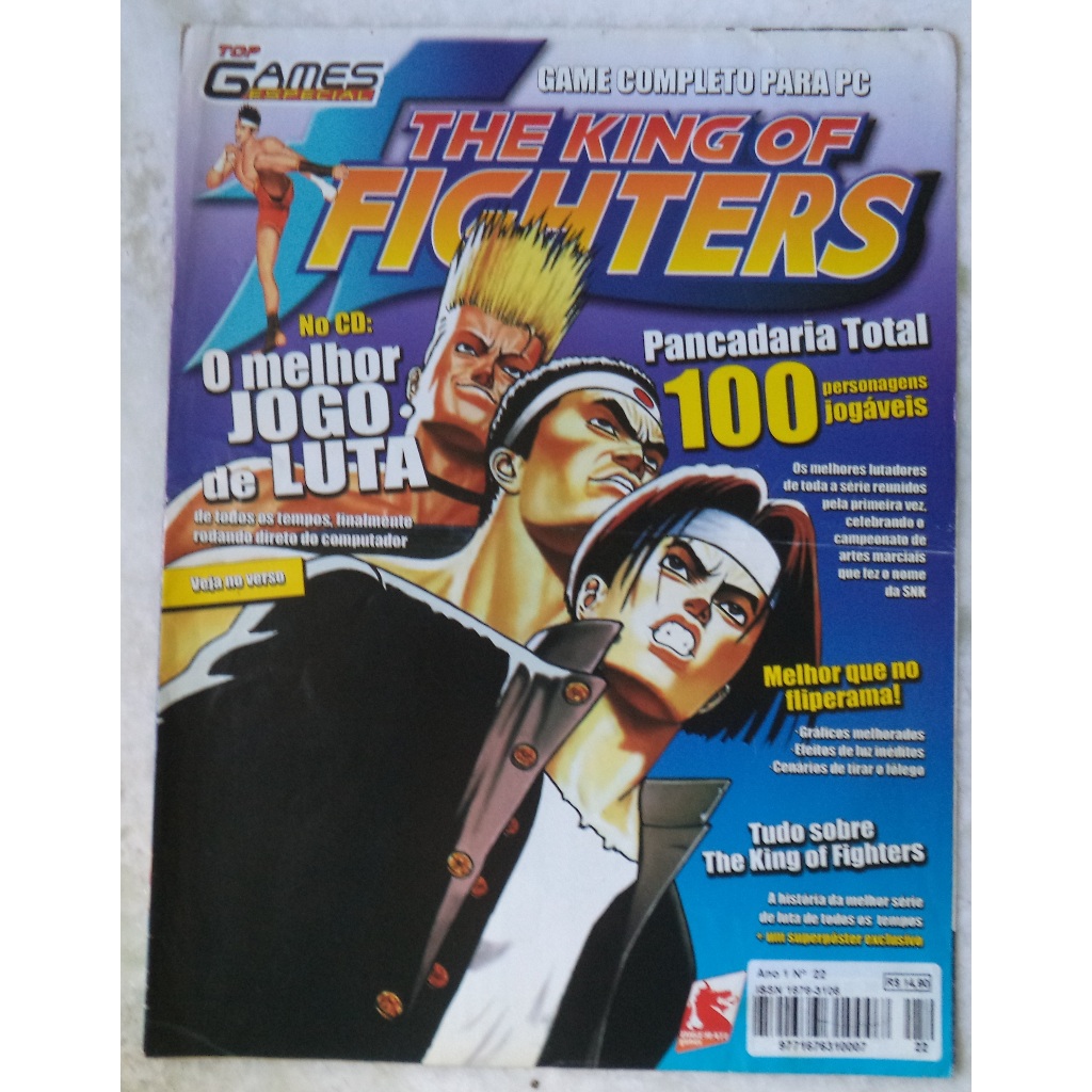 Revista Poster Top Games Especial The King of Fighters - Ano 1 N° 22