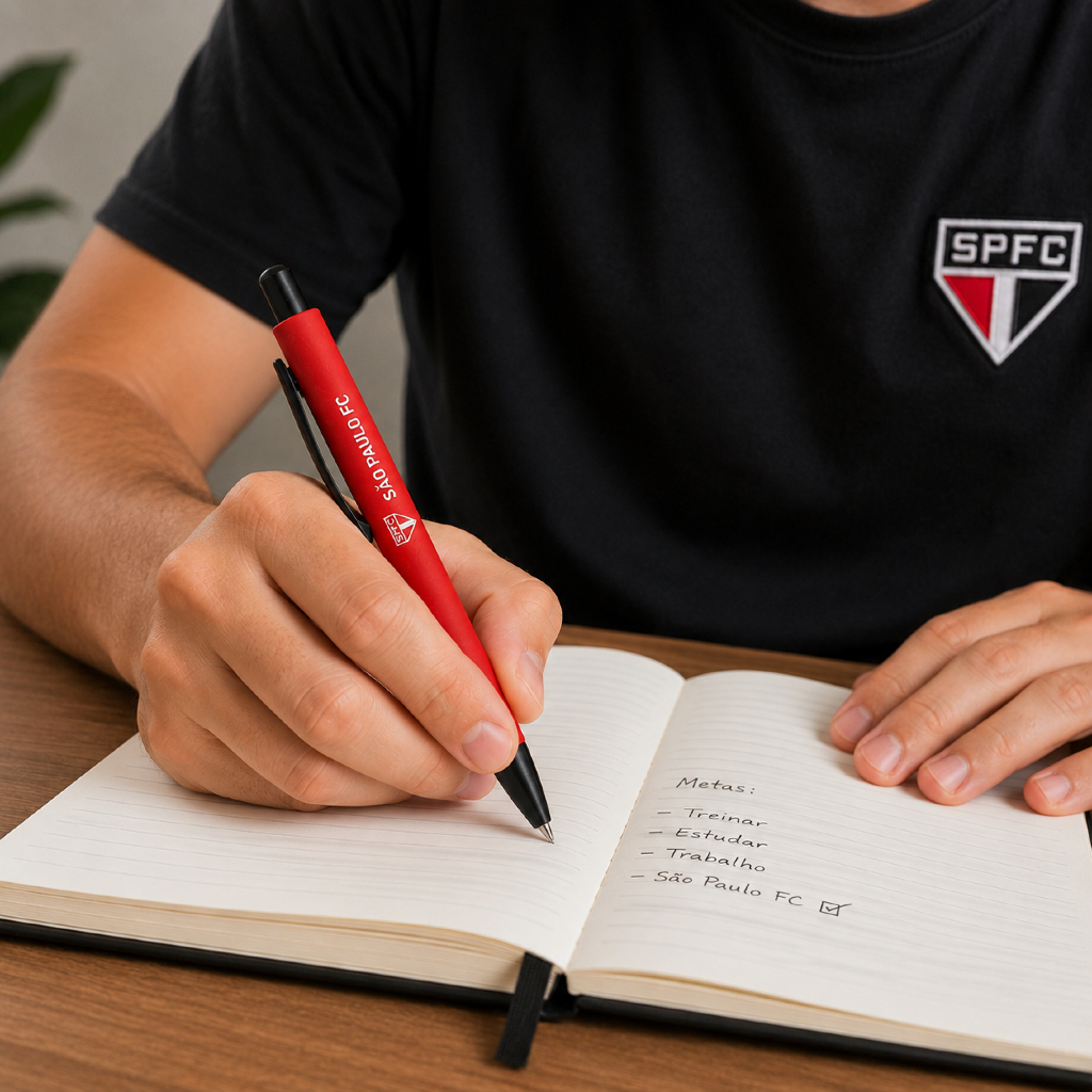 KIT BOTON, CHAVEIRO ESCUDO E CANETA OFICIAL - SÃO PAULO · foto 2