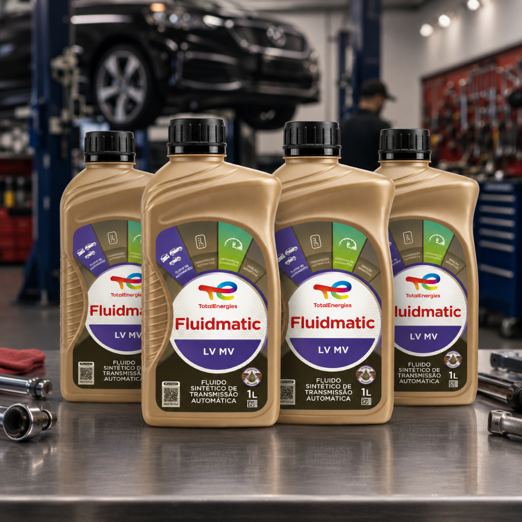 Kit Fluidmatic Transmissão Automática Óleo 4 Unidades De LV MV ATF 1L