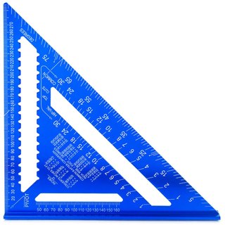 Esquadro Aço Carbono 24" Esquadro Triangular 7 e 12 Pol Profissional Precisão Carpinteiro Marcenaria