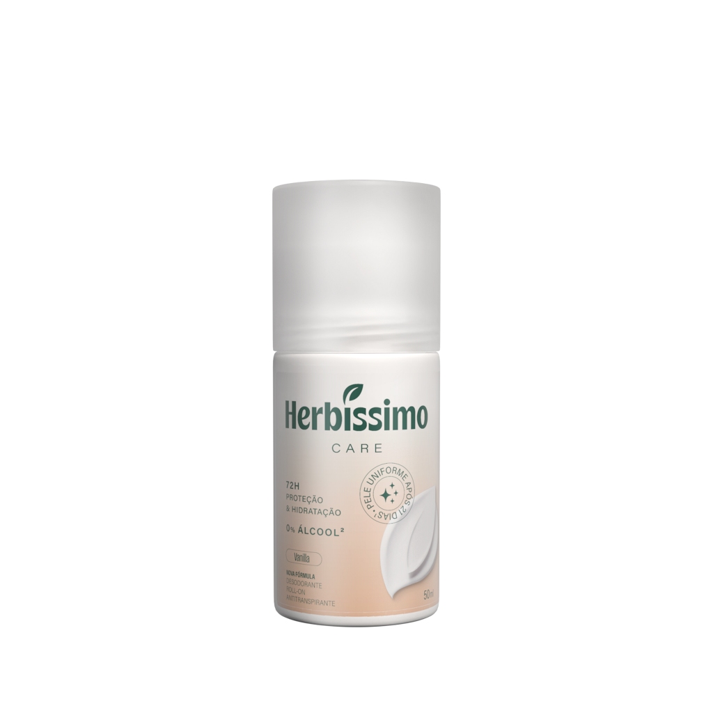 Desodorante Roll-On Antitranspirante Herbíssimo Care Vanilla 50ml
