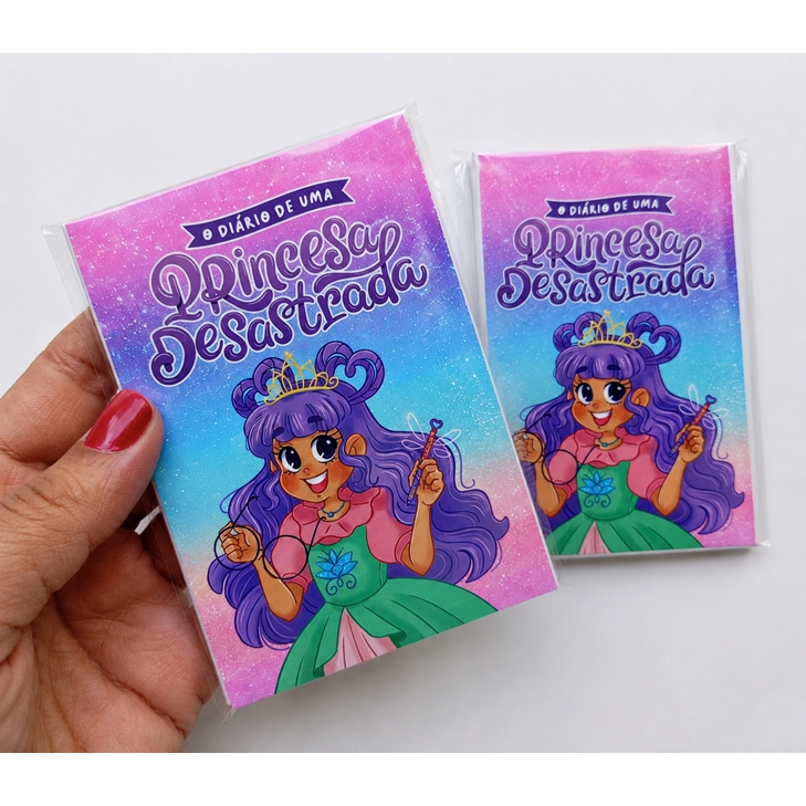 Mini Bloquinho Princesa Desastrada E Scorpio Menino Pronta Entrega Lembrancinha