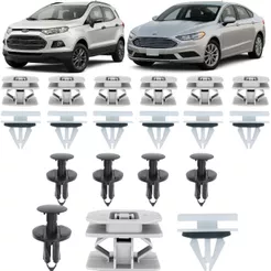 Kit 19 Pçs Instalação Spoiler Lateral Para Ford Ecosport E Fusion 2012 Até 2021 Todos