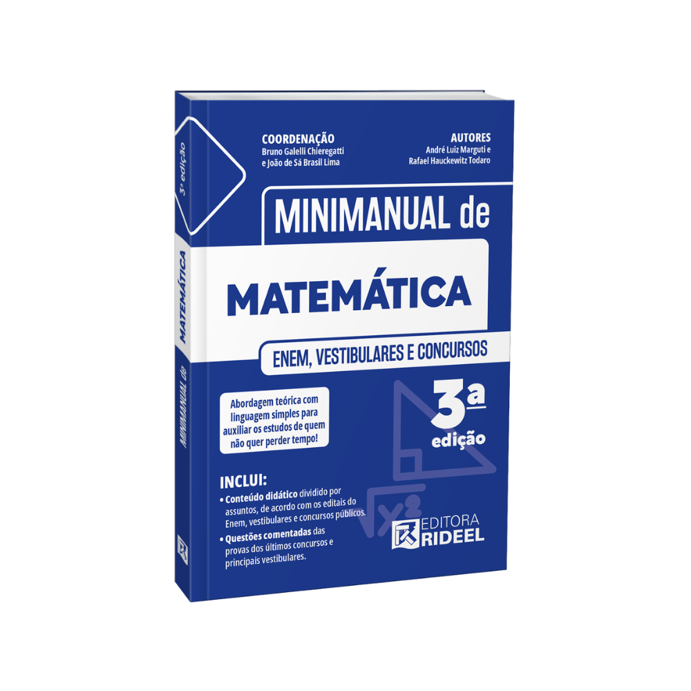 Imagem Minimanual de Matemática - Enem, vestibulares e concursos