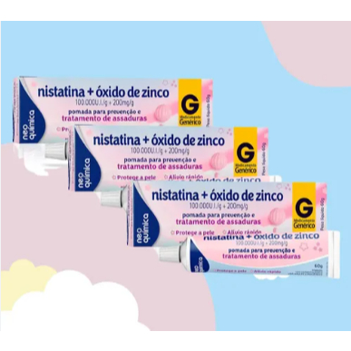 KIT 03 CREME INFANTIL COM 60G CADA N.Q